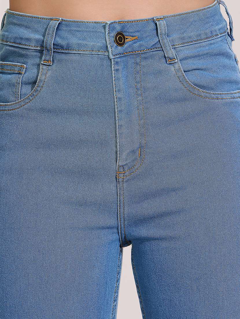 women solid high rise skinny jeans - 22402253 -  Standard Image - 1