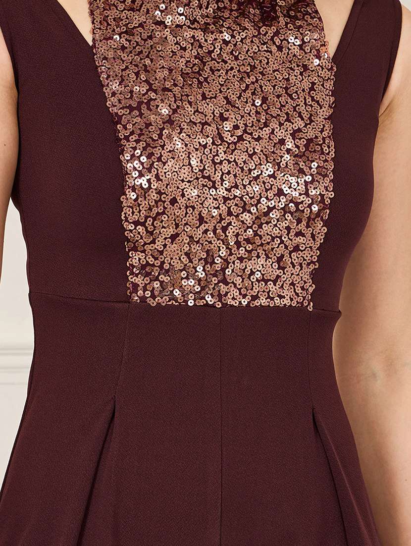 women sequined sleeveless jumpsuit - 22402541 -  Standard Image - 1