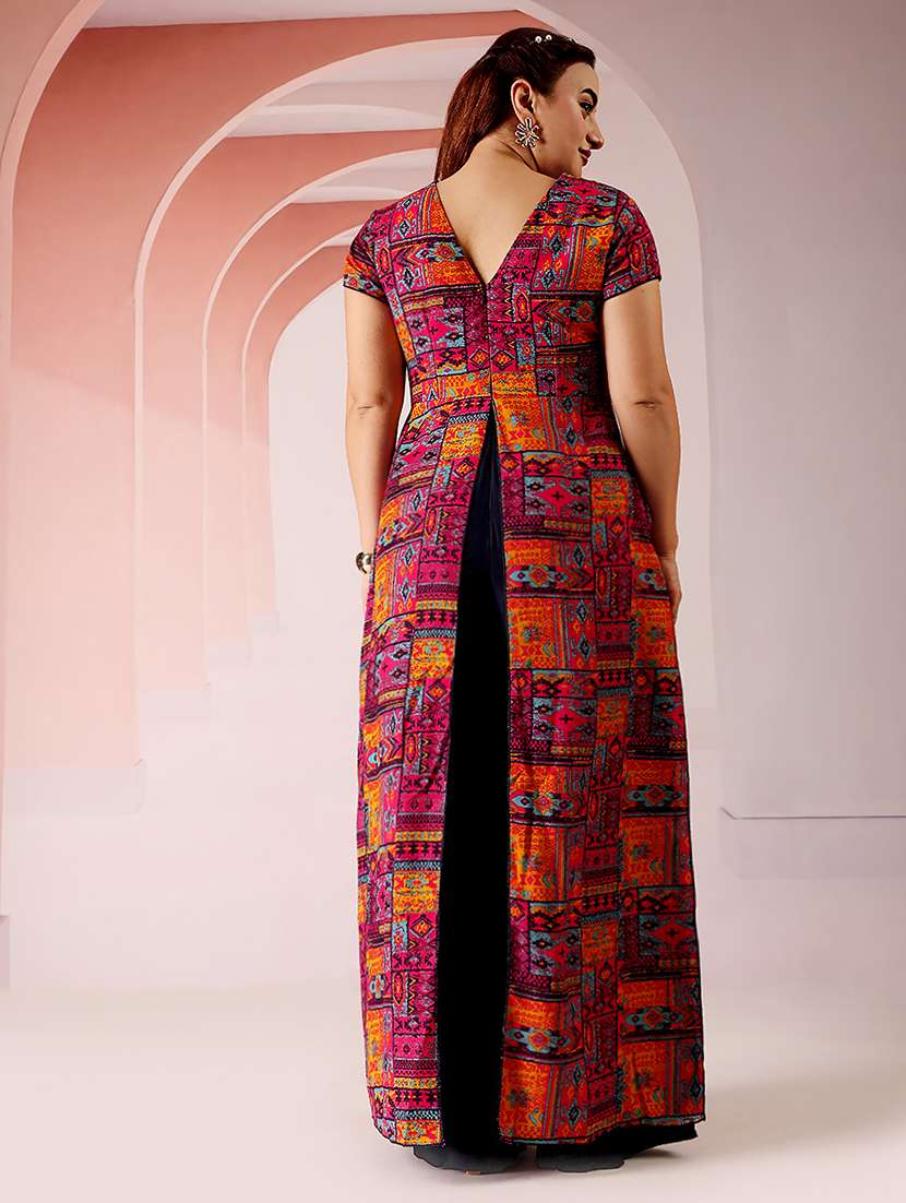 women printed short sleeve jumpsuit - 22402551 -  Standard Image - 4