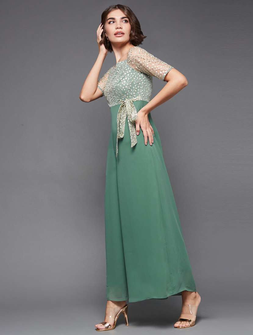 women embroidered short sleeve jumpsuit - 22402554 -  Standard Image - 4