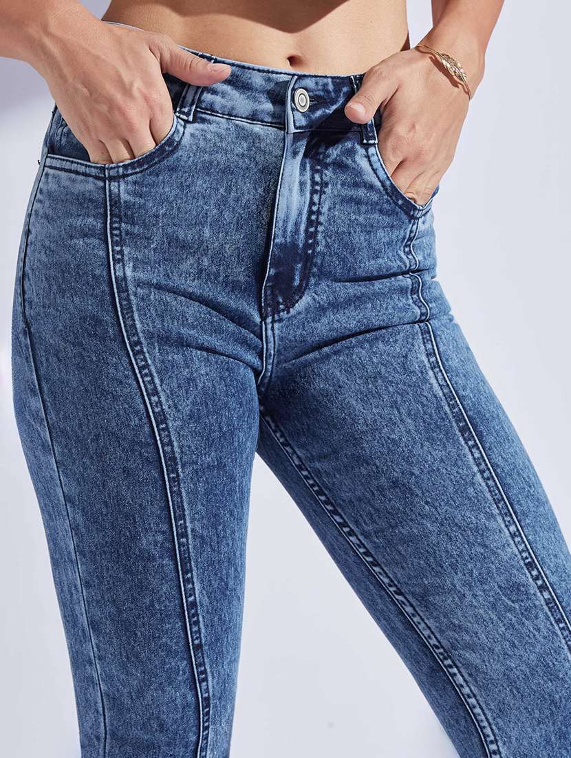 Women Solid High Rise Bootcut Jeans - 22402621 -  Standard Image - 1