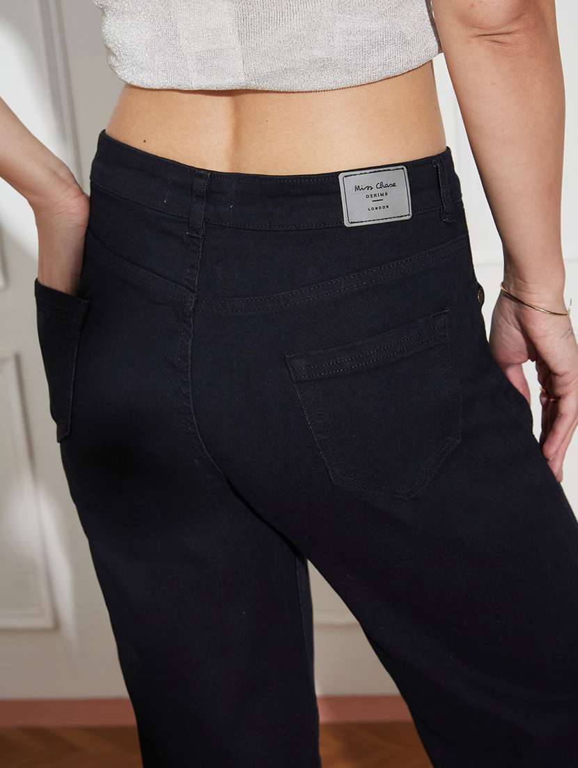 women solid mid rise bootcut jeans - 22402625 -  Standard Image - 1