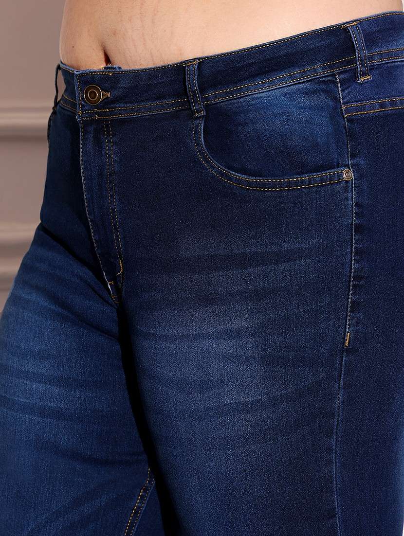 women solid high rise bootcut jean - 22402657 -  Standard Image - 1