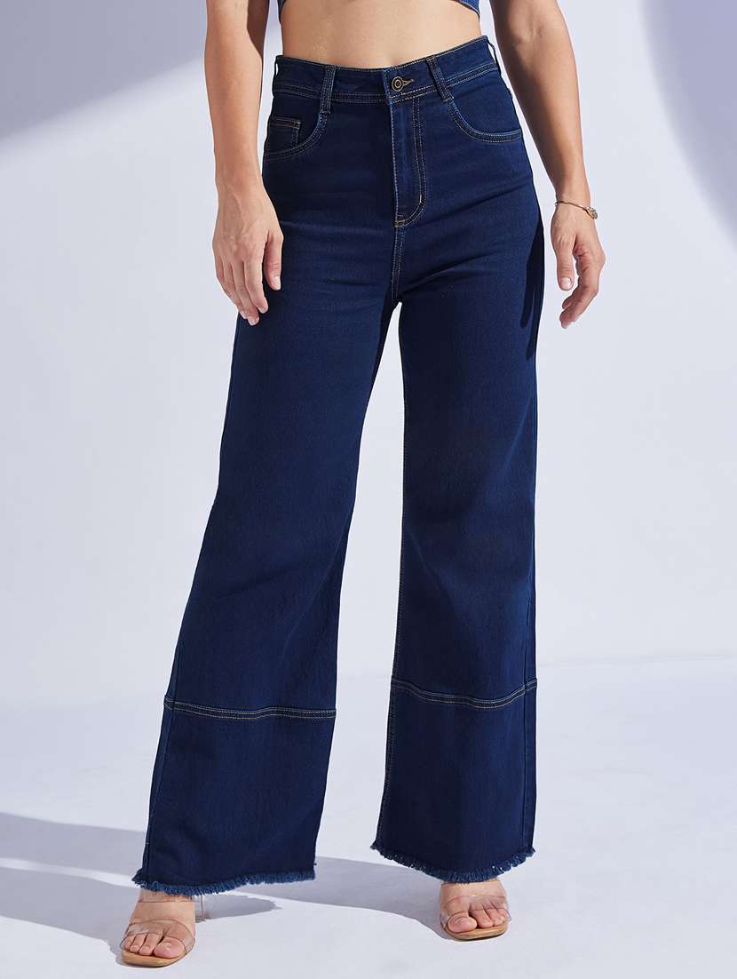 Women Solid High Rise Bootcut Jeans - 22402752 -  Standard Image - 1