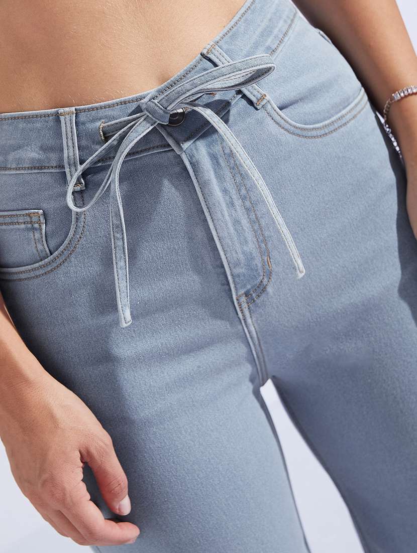women solid high rise wide leg jeans - 22402791 -  Standard Image - 1