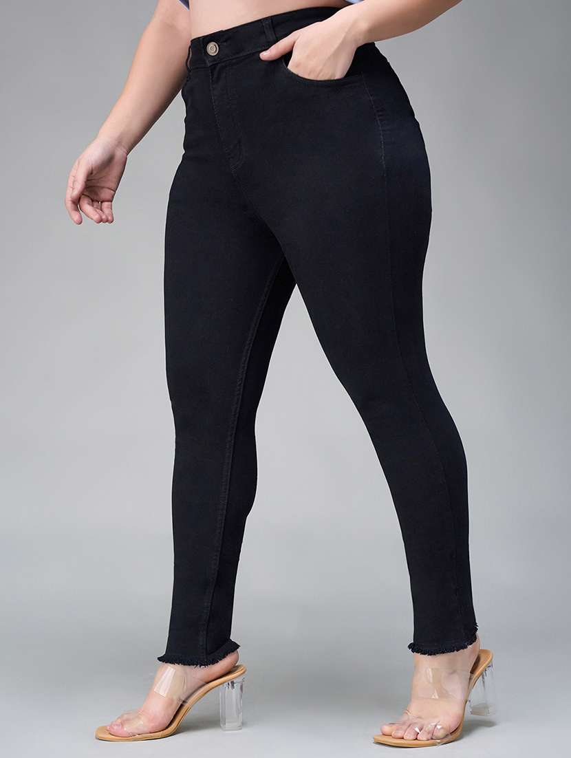 women solid high rise skinny jean - 22402958 -  Standard Image - 1