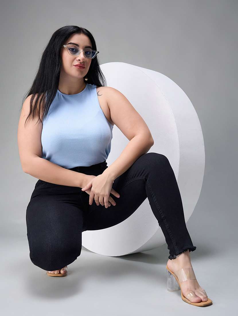 women solid high rise skinny jean - 22402958 -  Standard Image - 4