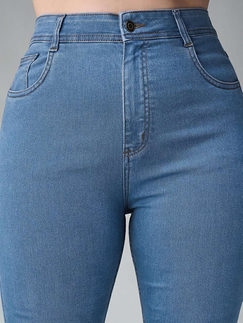 women solid high rise skinny jean - 22403042 -  Standard Image - 1