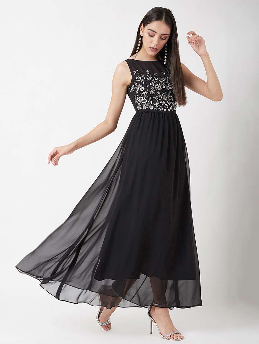 women embellished sleeveless fit & flare dress - 22403188 -  Standard Image - 1
