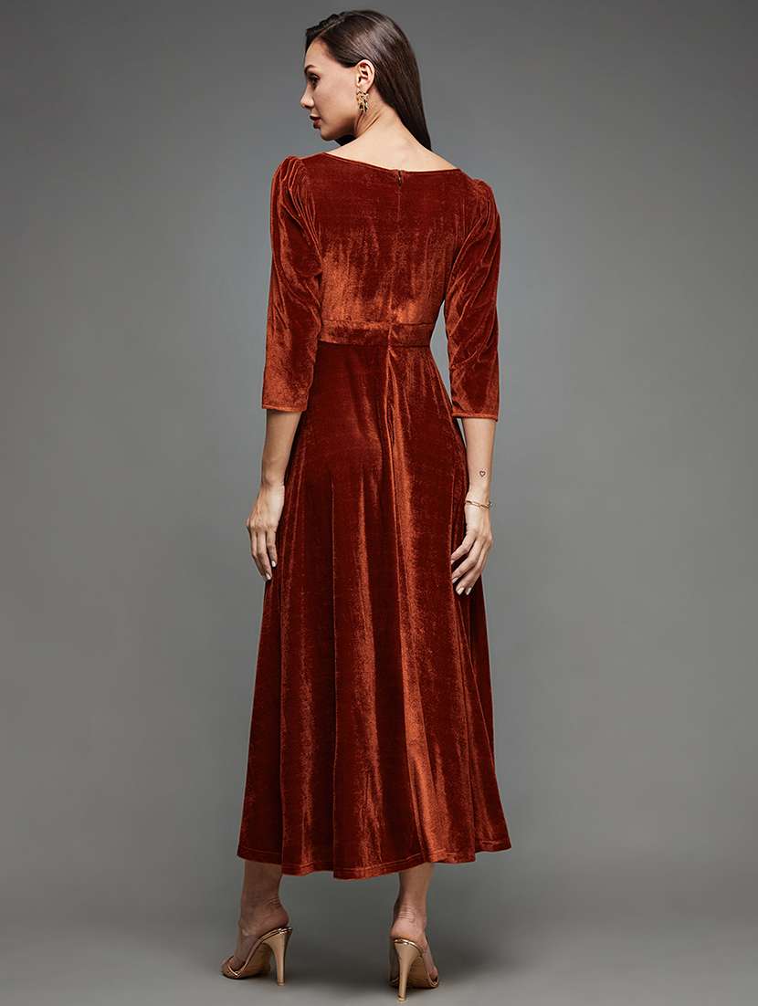 women soldi puff sleeve fit & flare dress - 22403192 -  Standard Image - 4