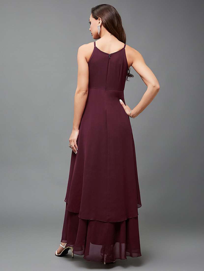 women sequined shoulder strap layered dress - 22403215 -  Standard Image - 4