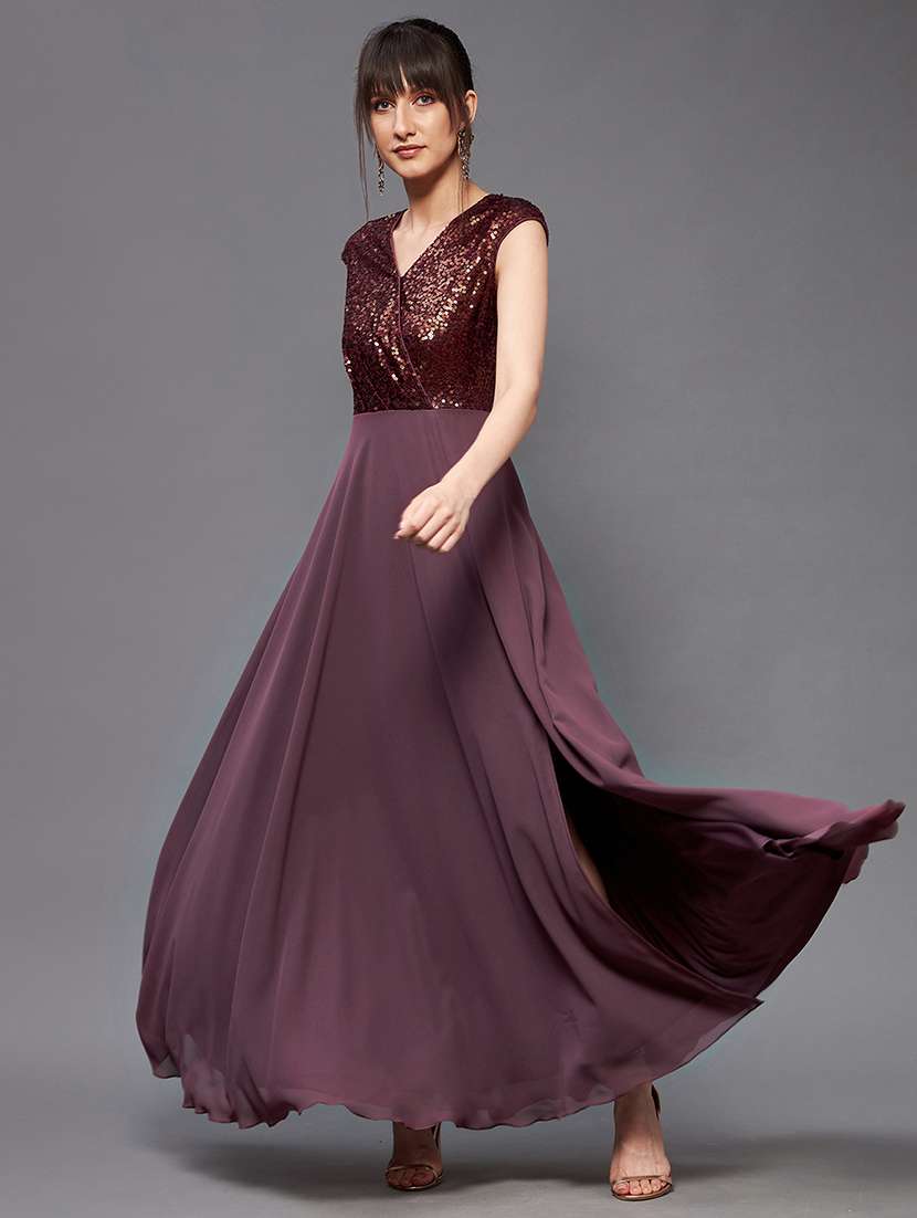 women sequined sleeveless fit & flare dress - 22403251 -  Standard Image - 1