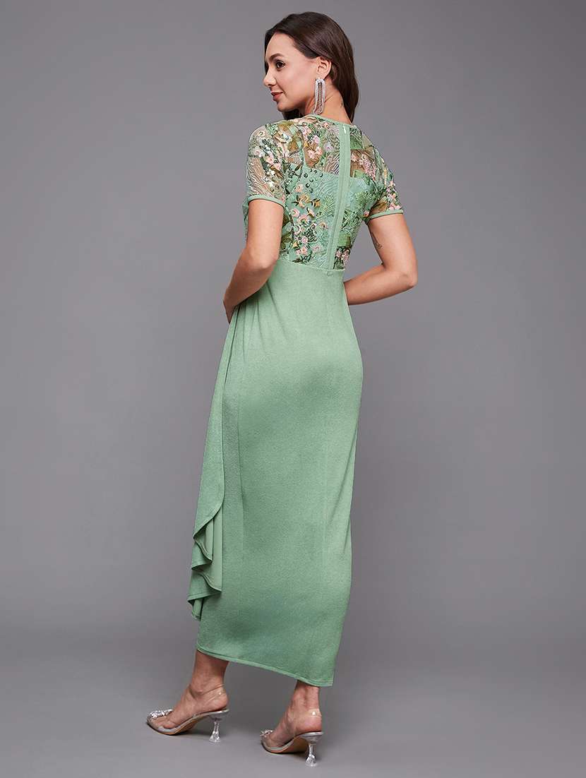 women embellished short sleeve bodycon dress - 22403261 -  Standard Image - 4