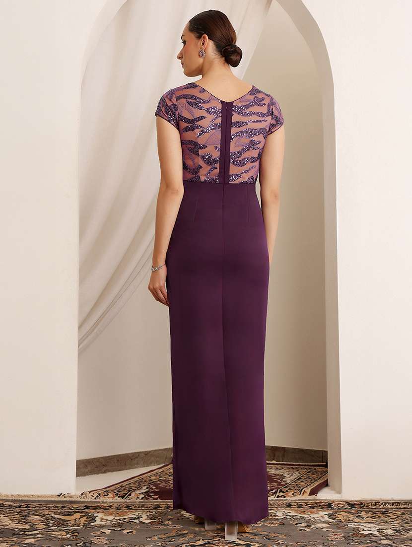 women embellished short sleeve sheath dress - 22403281 -  Standard Image - 4