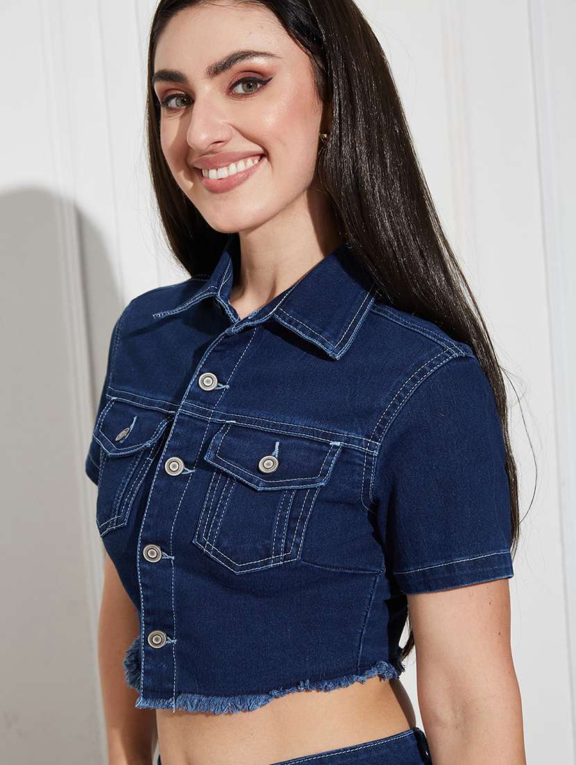 women solid top and trouser co-ord set - 22403302 -  Standard Image - 1