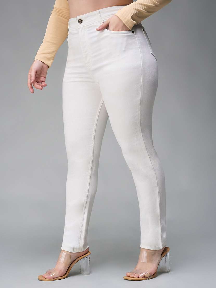 women solid high rise skinny jean - 22403348 -  Standard Image - 1