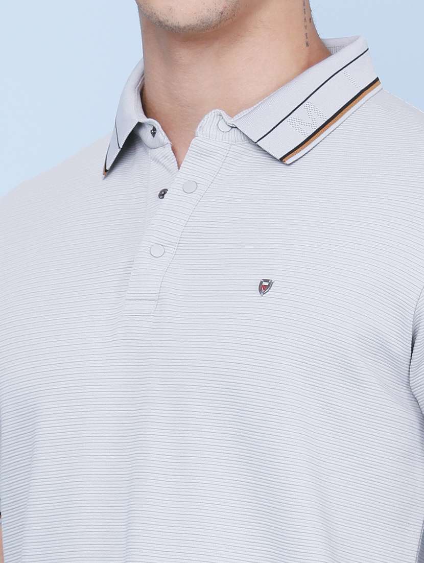 men solid short sleeve slim fit polo t-shirt - 22403717 -  Standard Image - 1