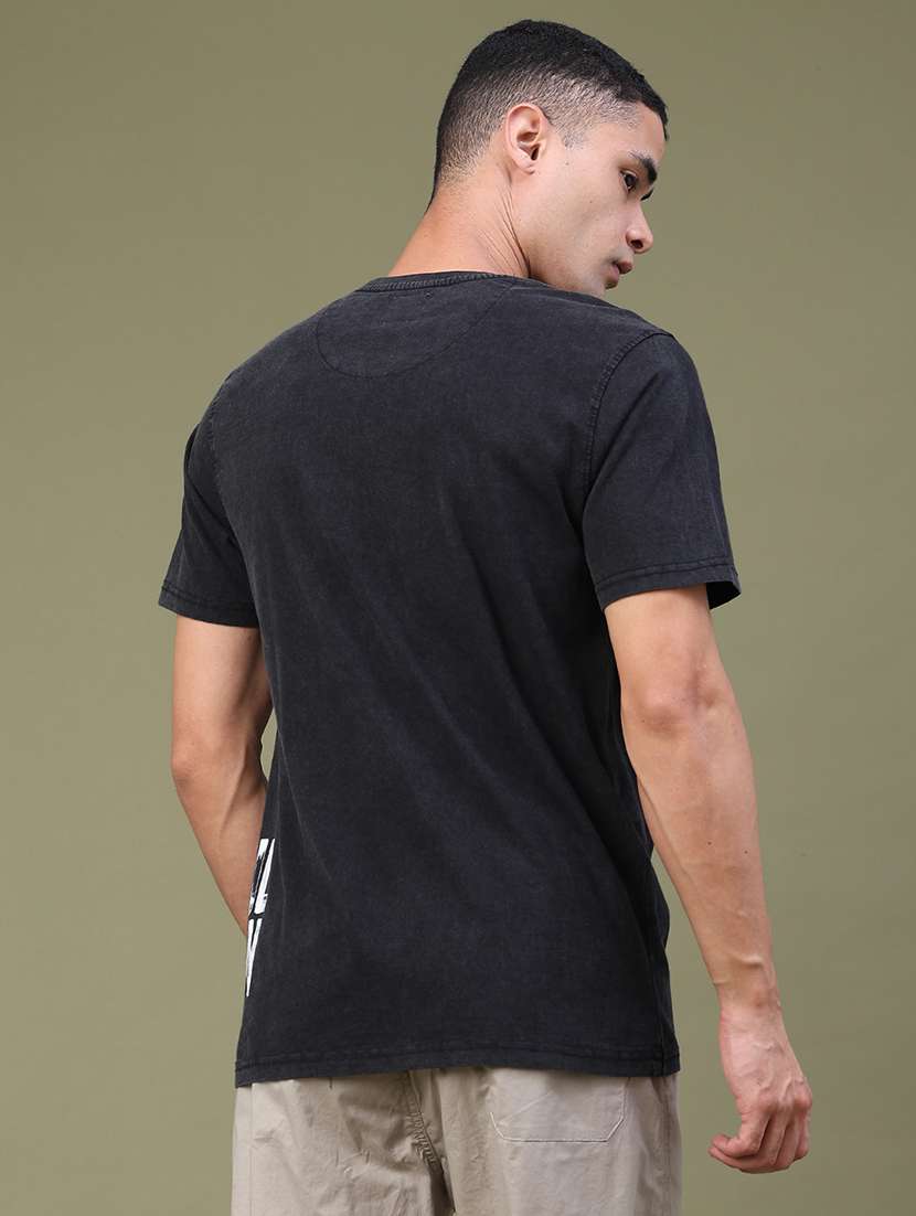 Men Printed Short Sleeve Regular Fit T-shirt - 22403749 -  Standard Image - 4