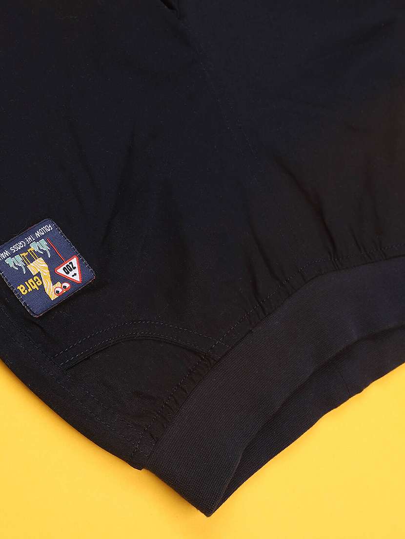 kids solid mid rise joggers - 22403785 -  Standard Image - 4