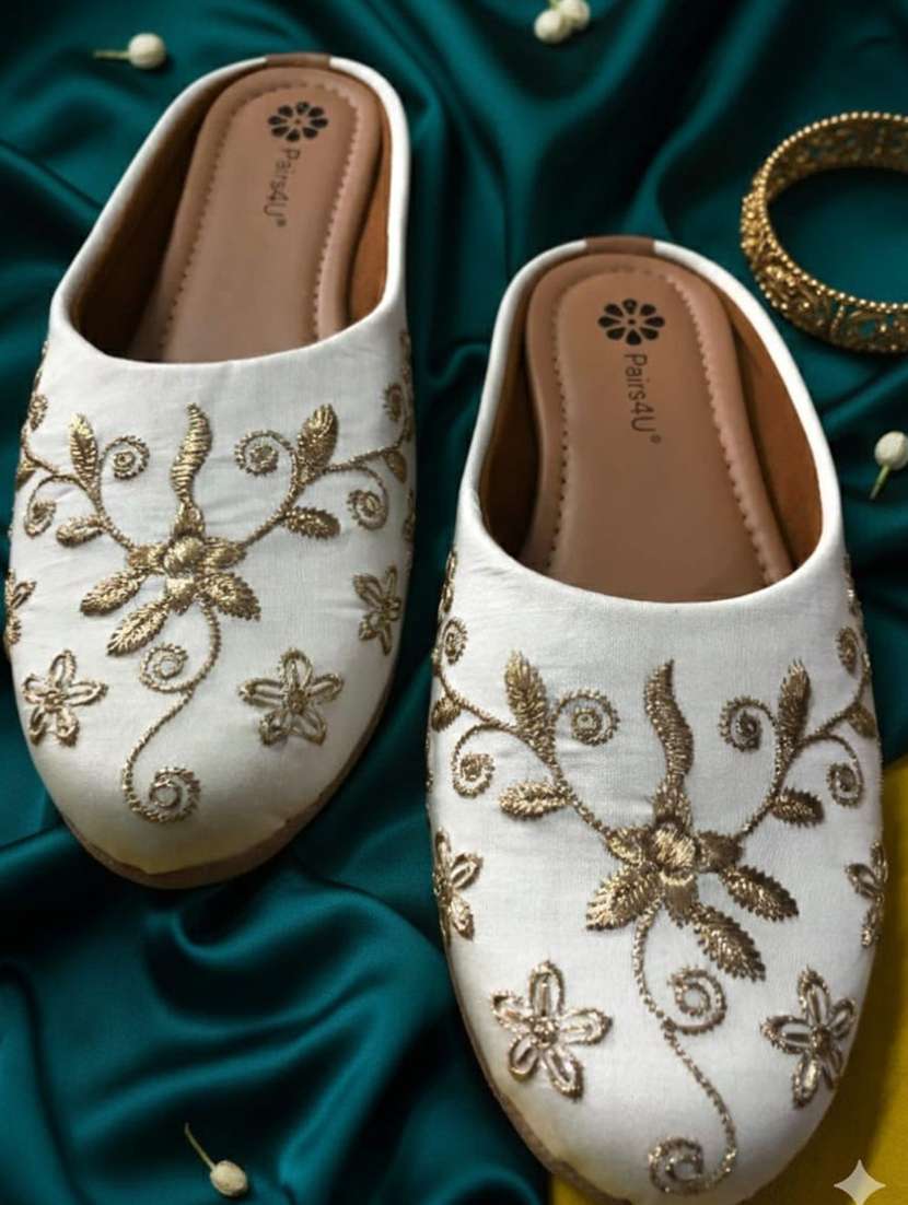 women embroidered slip on mule - 22403954 -  Standard Image - 4