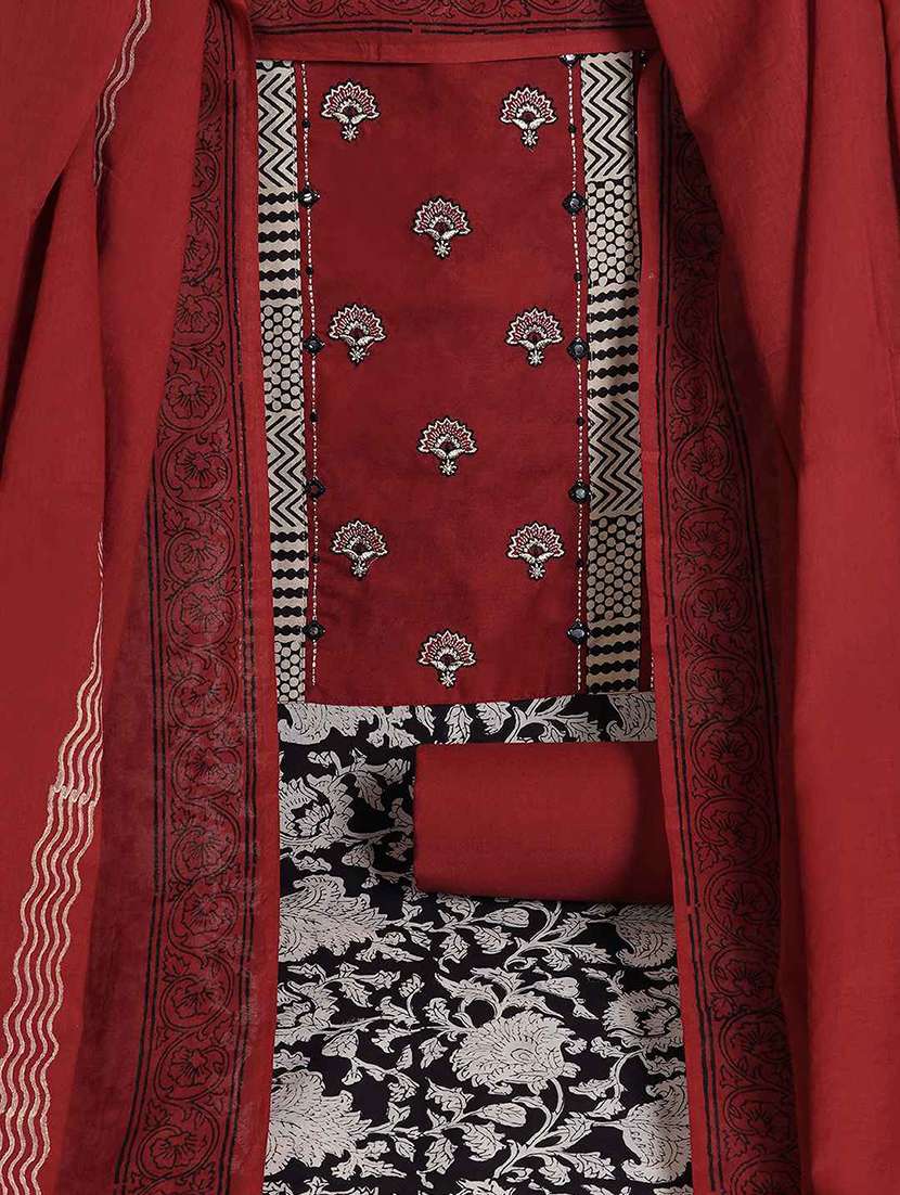 women printed unstitched suit set - 22403982 -  Standard Image - 1