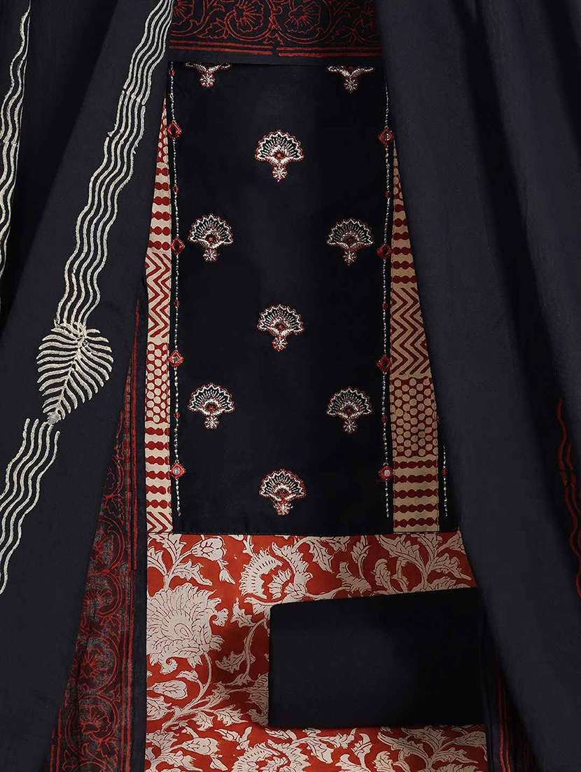 women printed unstitched suit set - 22403983 -  Standard Image - 1