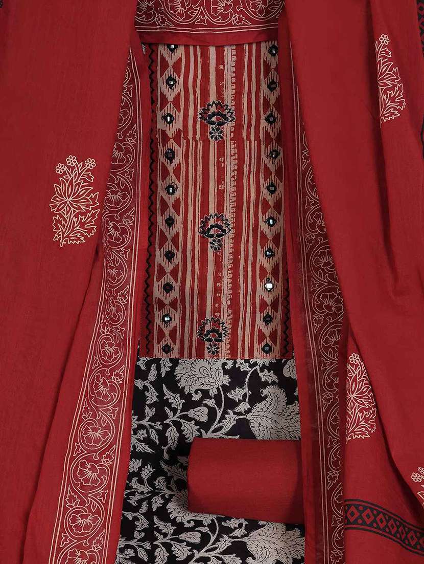 women printed unstitched suit set - 22403984 -  Standard Image - 1