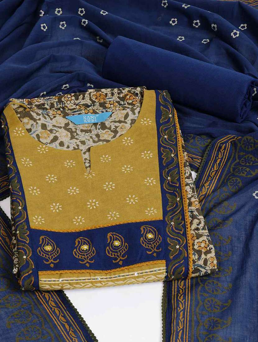 women floral printed unstitched suit set