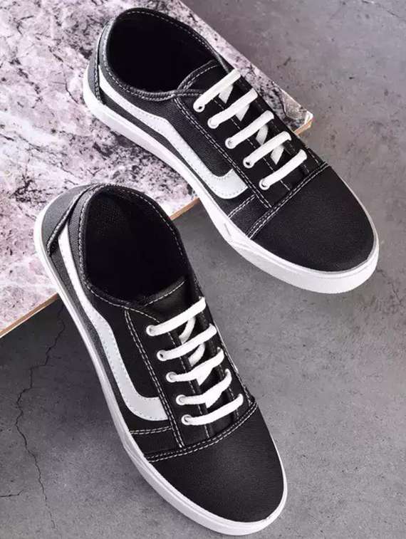 men solid lace up casual shoes - 22404372 -  Standard Image - 1