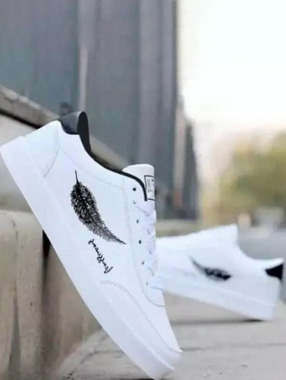 men solid lace up casual shoe - 22404384 -  Standard Image - 1