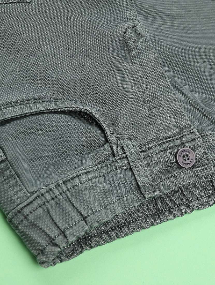 boys solid mid rise cargo pant - 22404948 -  Standard Image - 4
