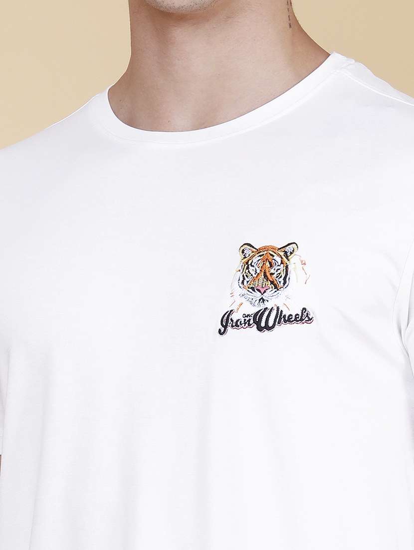 men printed short sleeves regular t-shirt - 22404966 -  Standard Image - 1