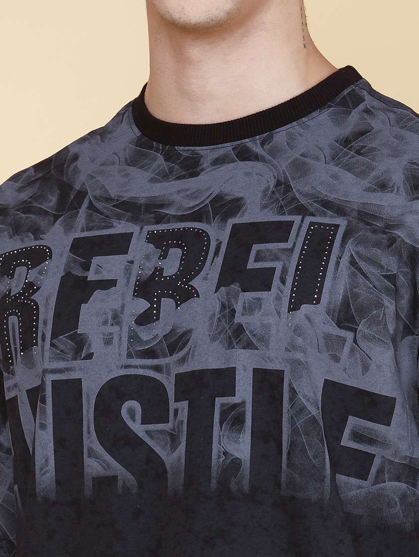 men printed short sleeves regular t-shirt - 22404971 -  Standard Image - 1