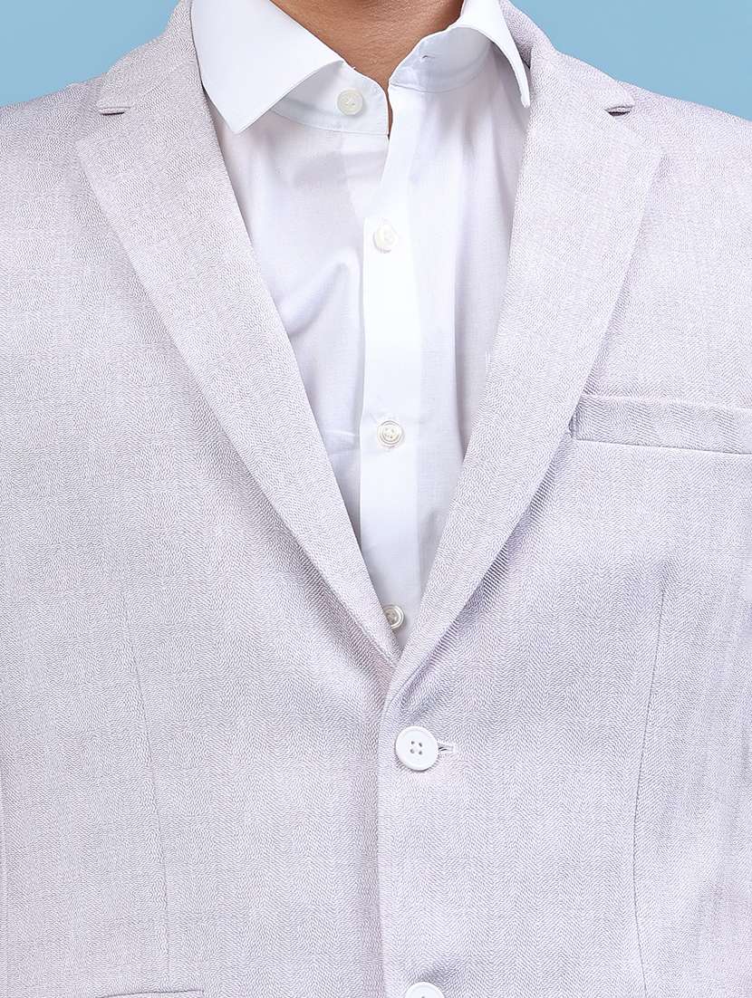 men solid single breasted casual blazer - 22405035 -  Standard Image - 1