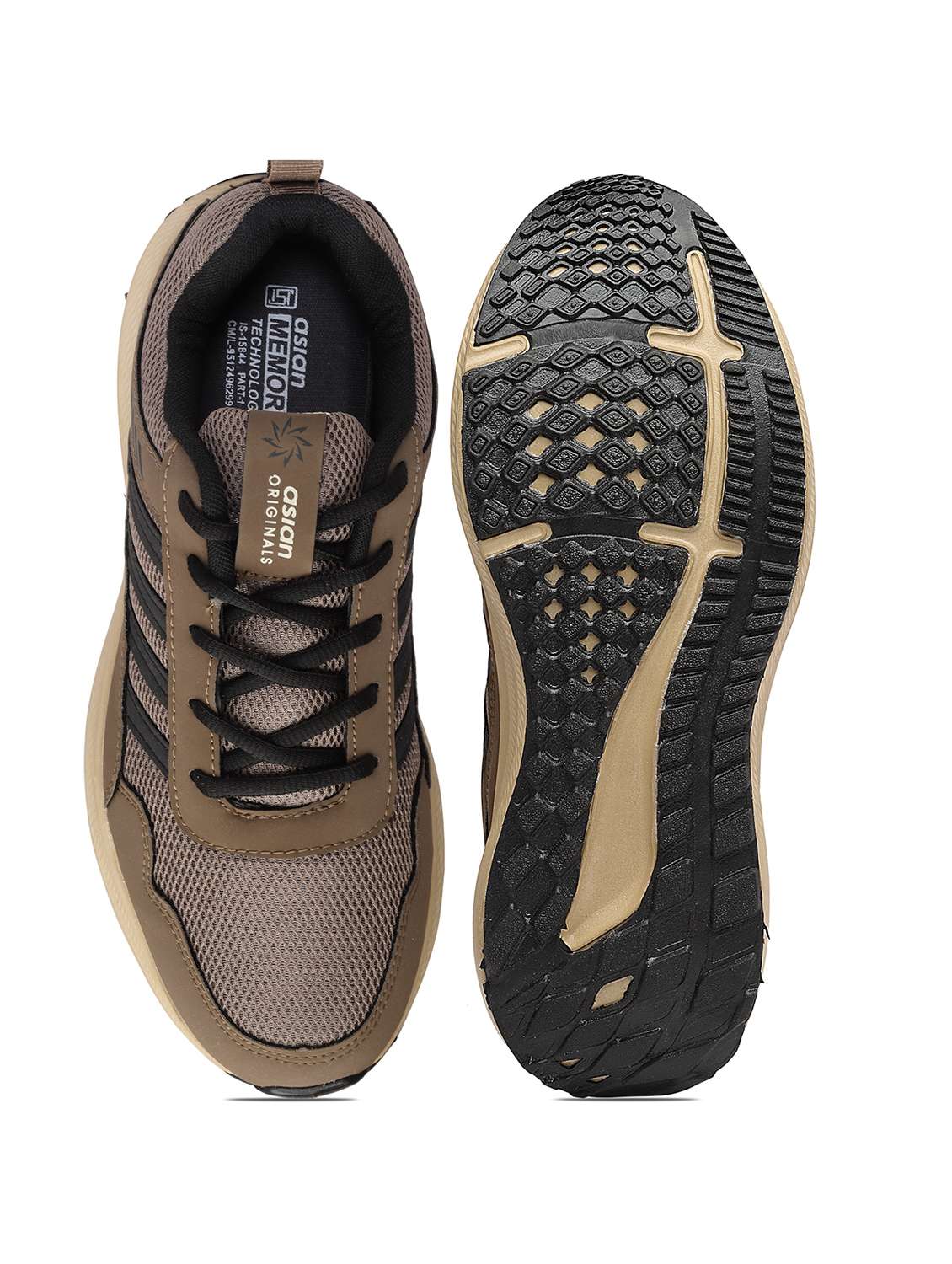 brown mesh sport shoes - 22405137 -  Standard Image - 4