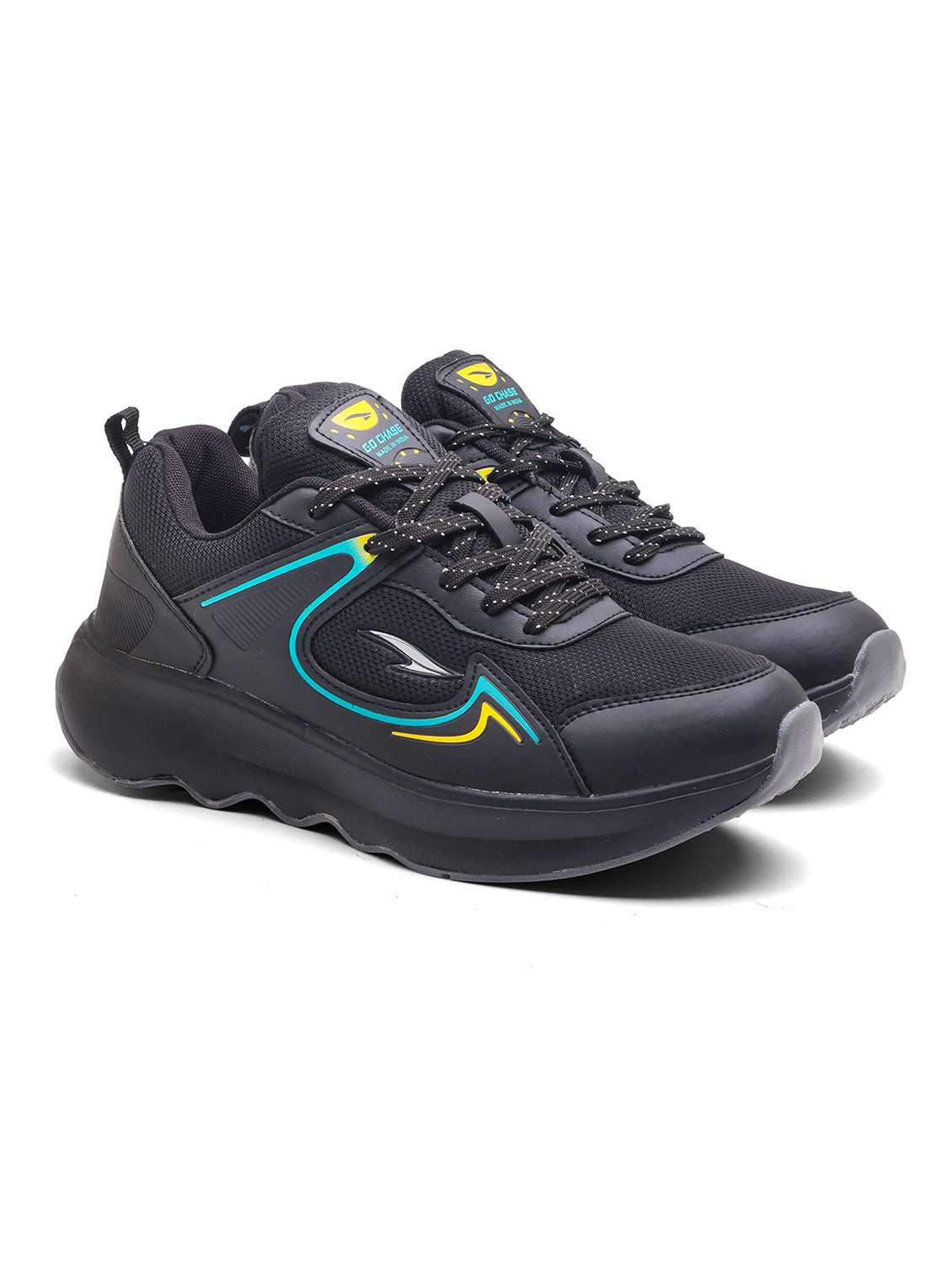 men black lace up sport shoe - 22405140 -  Standard Image - 1