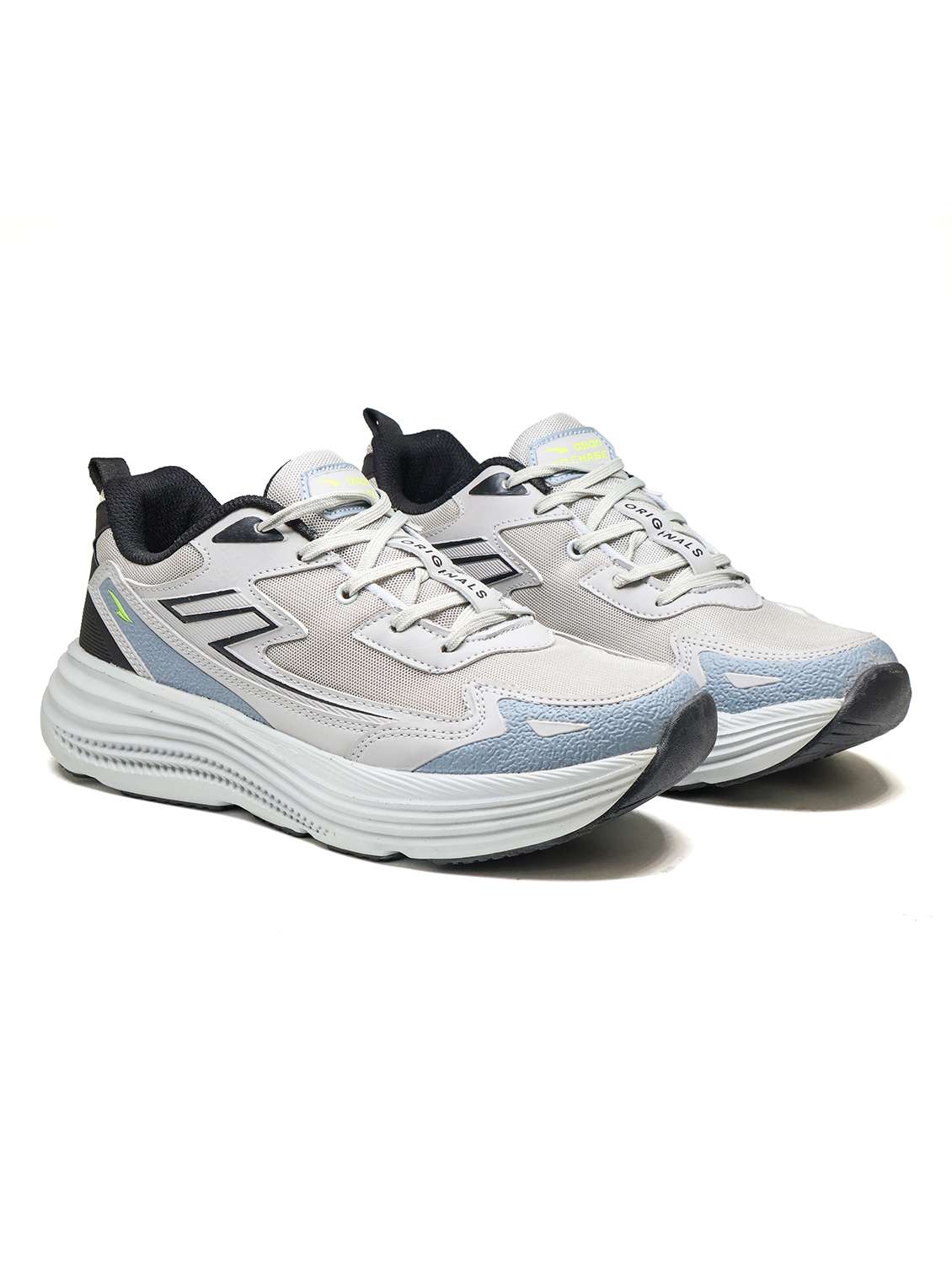 men grey lace up sport shoe - 22405150 -  Standard Image - 1