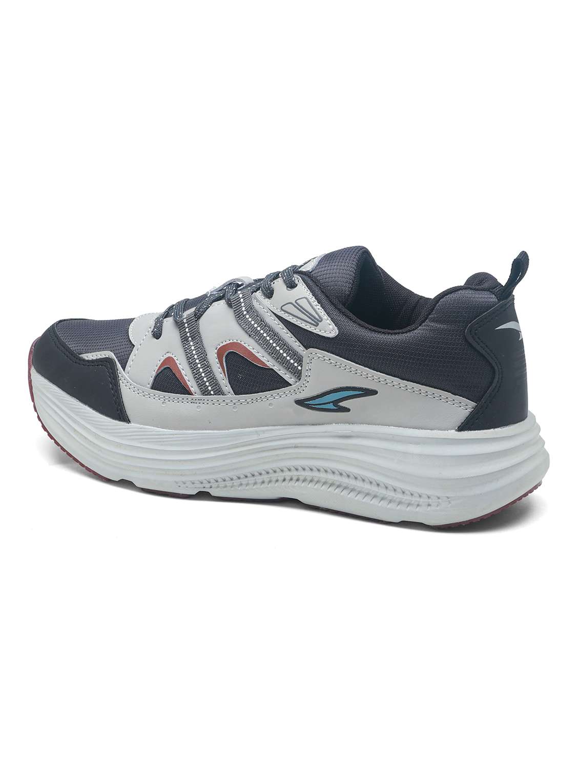 men grey lace up sport shoe - 22405159 -  Standard Image - 4