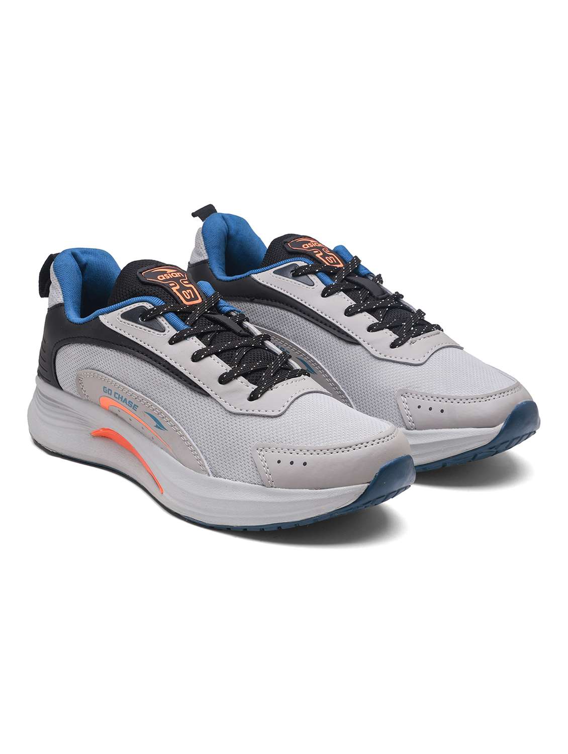 men grey lace up sport shoe - 22405175 -  Standard Image - 1