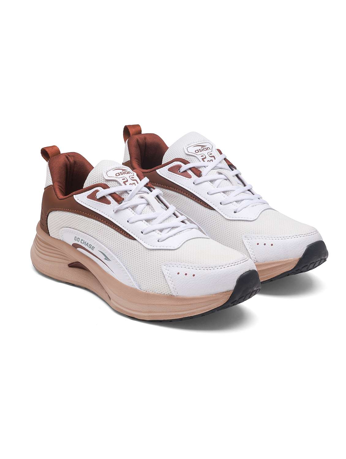 men off white lace up sport shoe - 22405176 -  Standard Image - 1