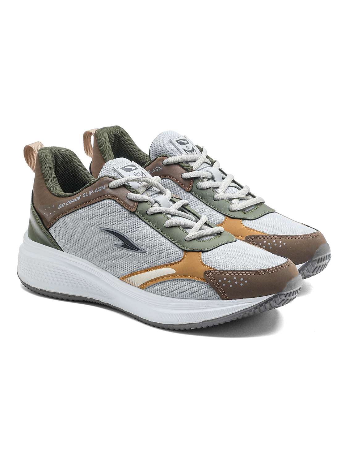 men grey lace up sport shoe - 22405189 -  Standard Image - 1