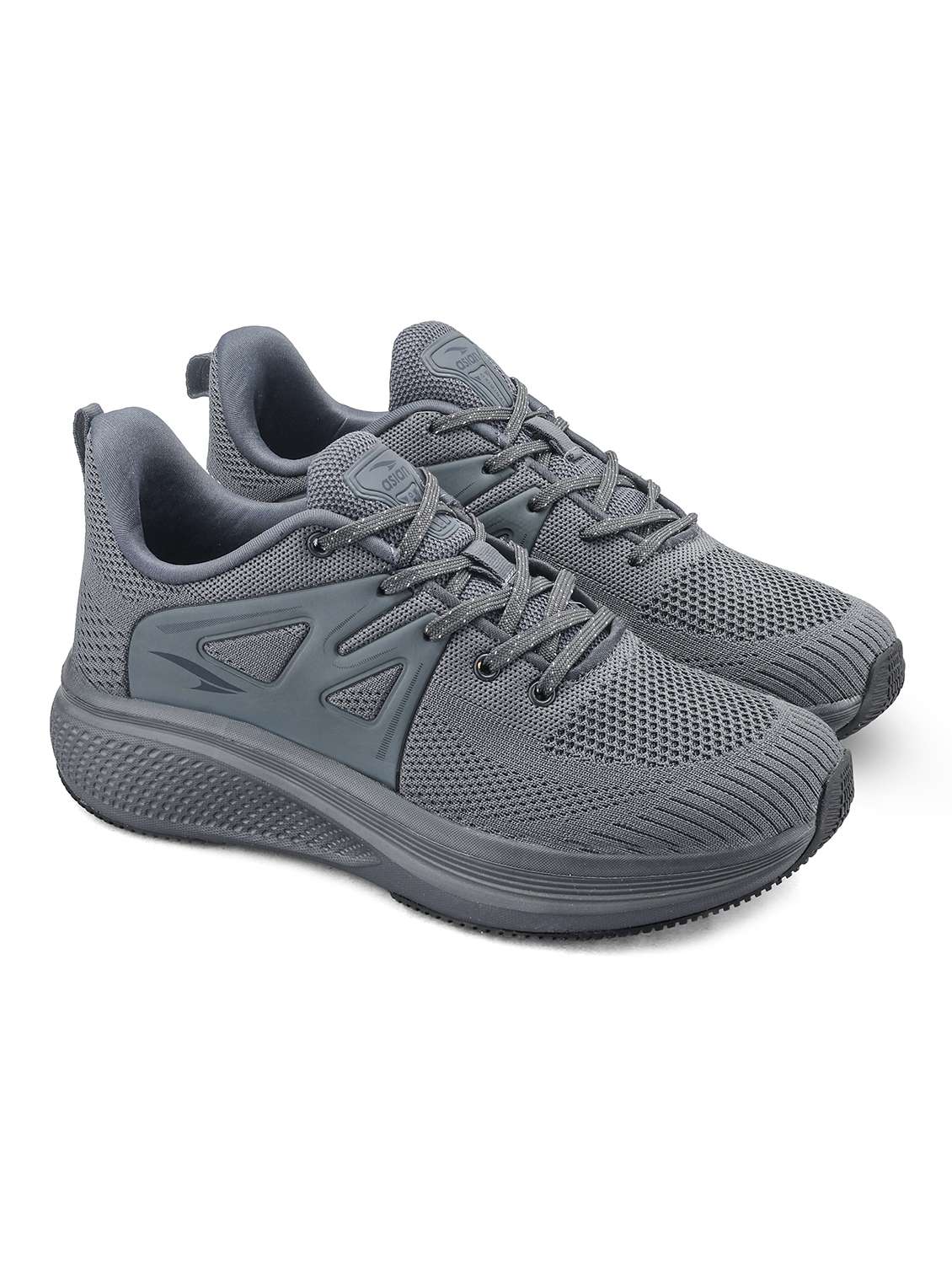 men grey lace up sport shoe - 22405216 -  Standard Image - 1