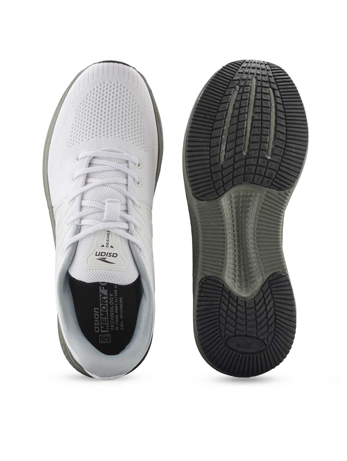 men off white lace up sport shoe - 22405218 -  Standard Image - 4