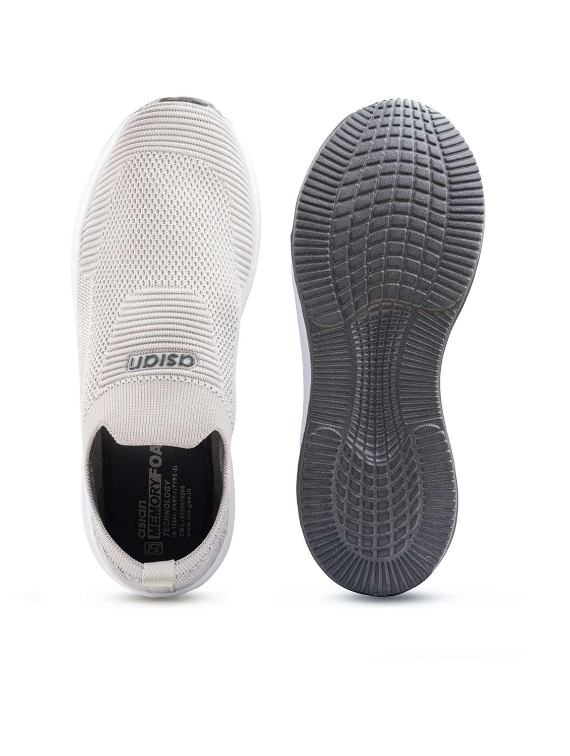 men grey slip on sport shoe - 22405228 -  Standard Image - 4