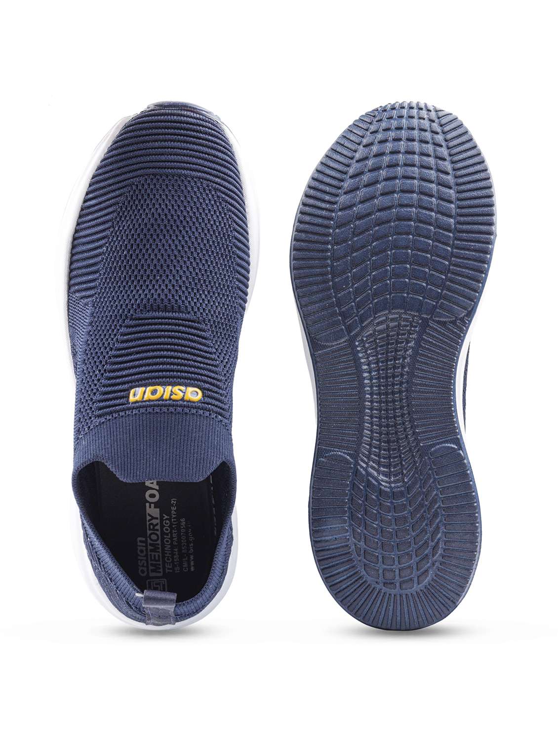 men blue slip on sport shoe - 22405229 -  Standard Image - 4