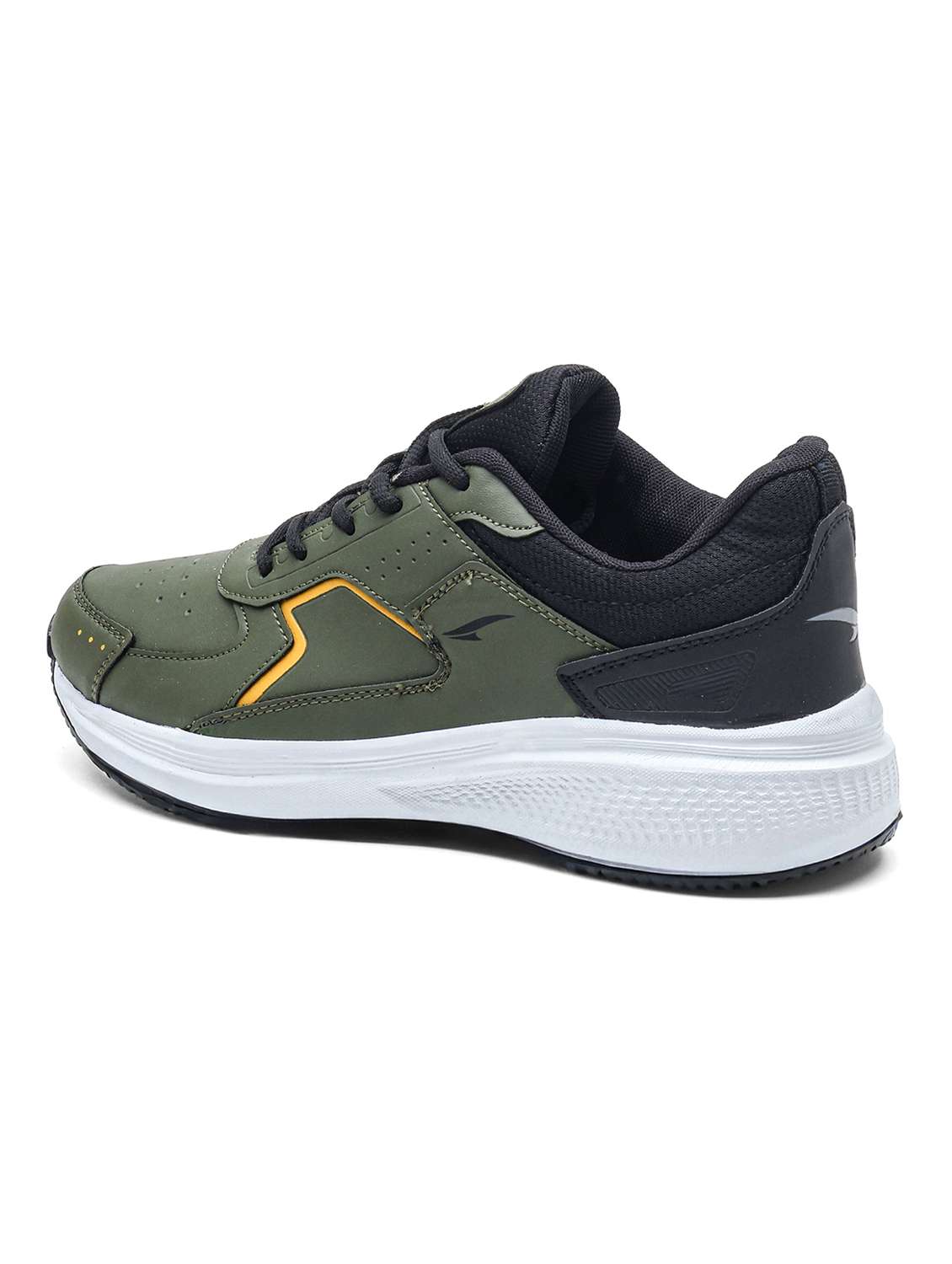 men olive lace up sport shoe - 22405236 -  Standard Image - 4