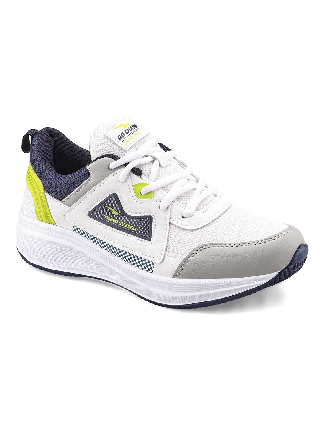men white lace up sport shoe