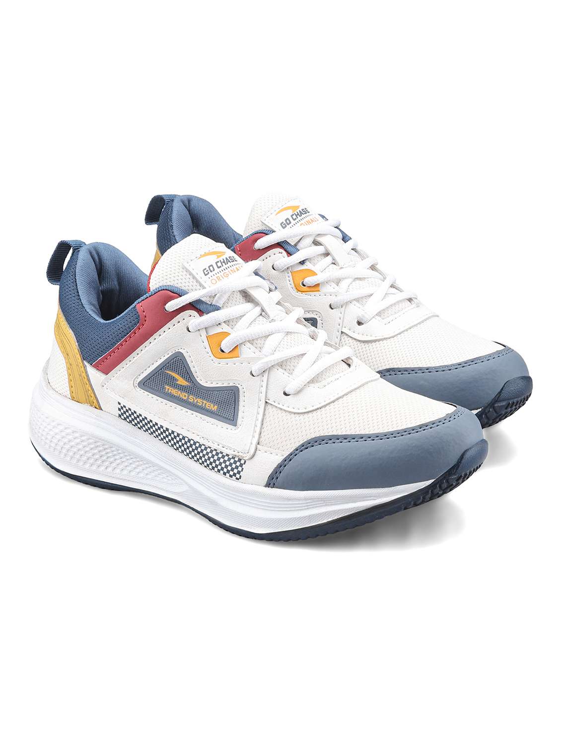 men color block lace up sport shoe - 22405246 -  Standard Image - 1