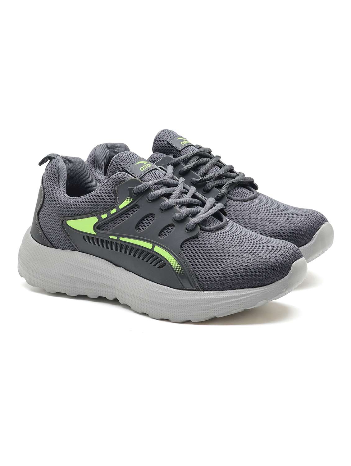men grey lace up sport shoe - 22405256 -  Standard Image - 1