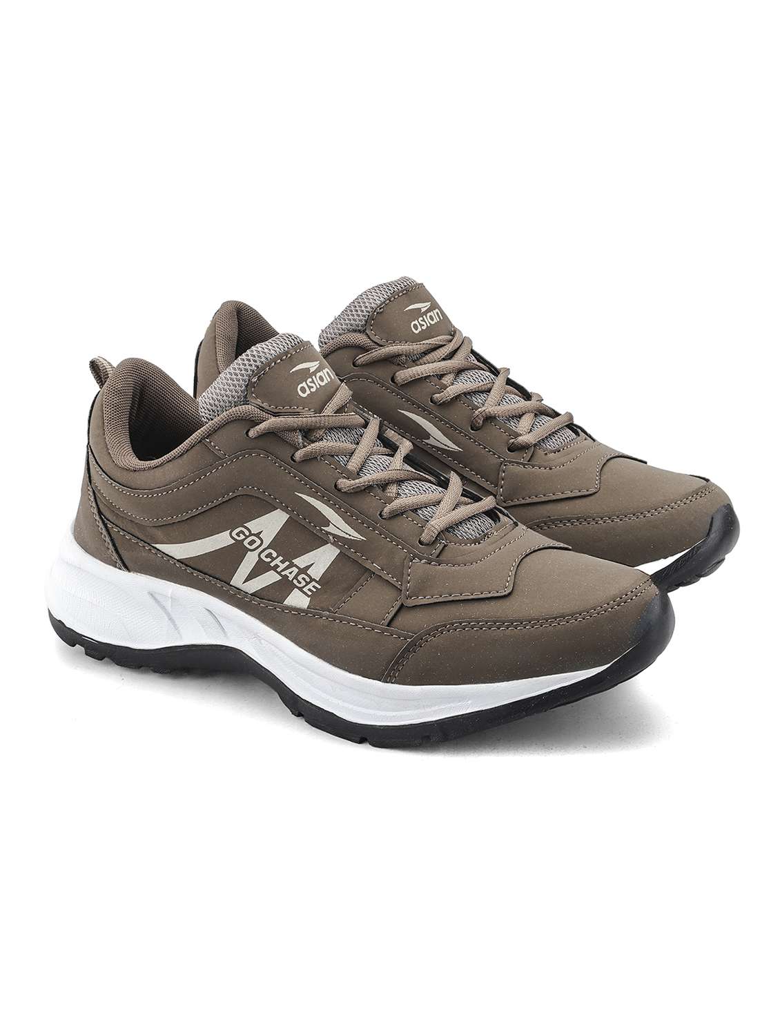 men brown lace up sport shoe - 22405258 -  Standard Image - 1
